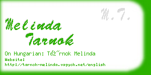 melinda tarnok business card